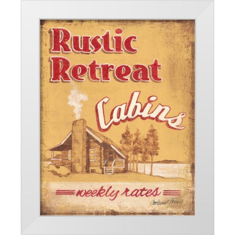 Rustic Retreat White Modern Wood Framed Art Print by Jones, Catherine