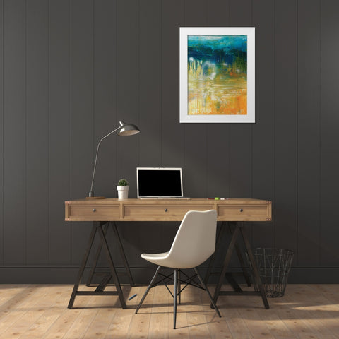 Waiting I White Modern Wood Framed Art Print by Jones, Catherine