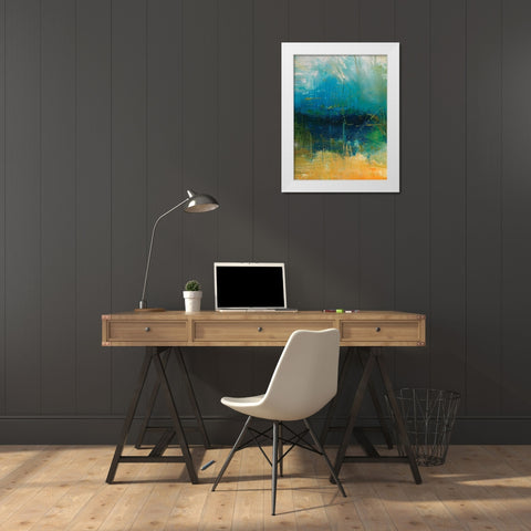 Waiting II White Modern Wood Framed Art Print by Jones, Catherine