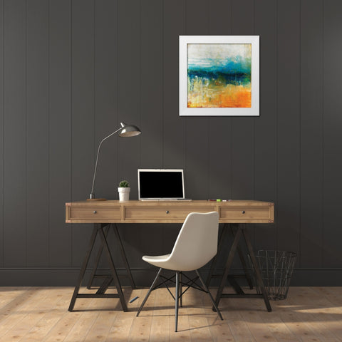 Waiting III White Modern Wood Framed Art Print by Jones, Catherine