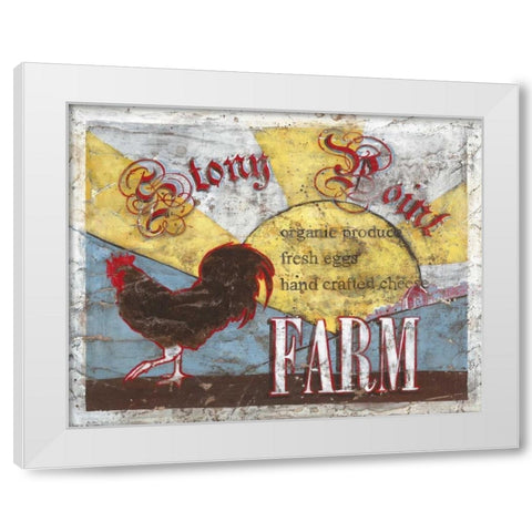 Stony Point Farm White Modern Wood Framed Art Print by Jones, Catherine