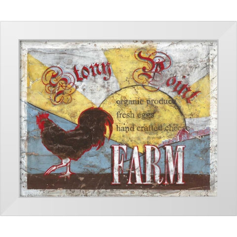 Stony Point Farm White Modern Wood Framed Art Print by Jones, Catherine