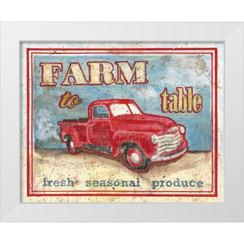 Farm to Table I White Modern Wood Framed Art Print by Jones, Catherine