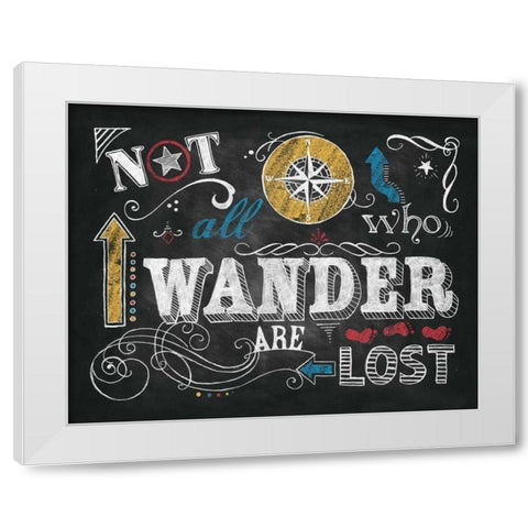 Color Chalkboard I White Modern Wood Framed Art Print by Knold, Donna