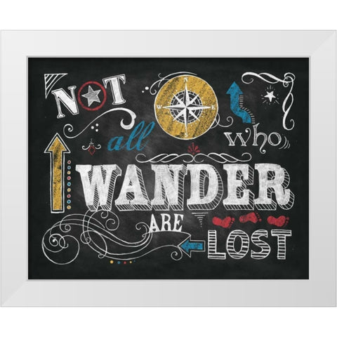 Color Chalkboard I White Modern Wood Framed Art Print by Knold, Donna