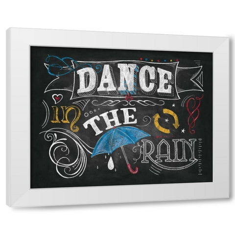 Color Chalkboard III White Modern Wood Framed Art Print by Knold, Donna