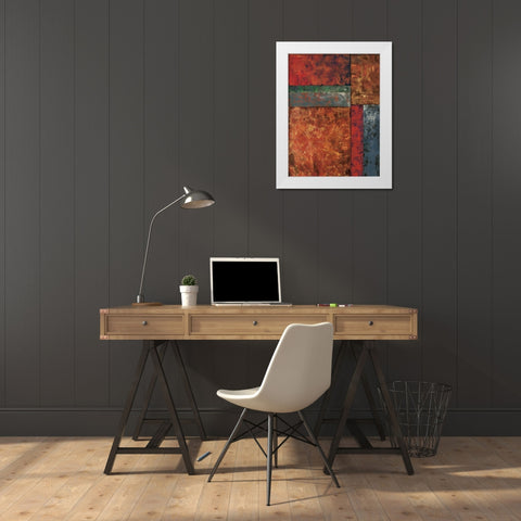 Moment in Space I White Modern Wood Framed Art Print by Kime, John