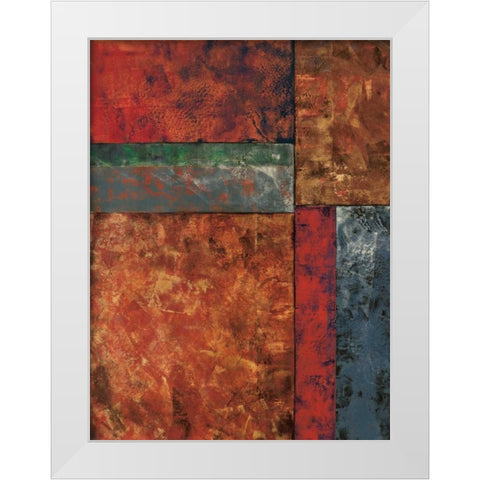 Moment in Space I White Modern Wood Framed Art Print by Kime, John