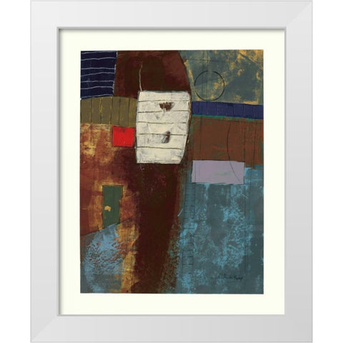 Medford Manor I White Modern Wood Framed Art Print by Kime, John