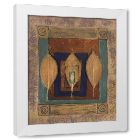 Earths Surface II White Modern Wood Framed Art Print by Kime, John