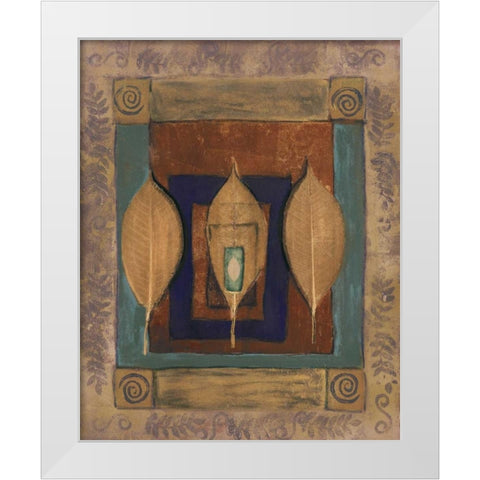 Earths Surface II White Modern Wood Framed Art Print by Kime, John