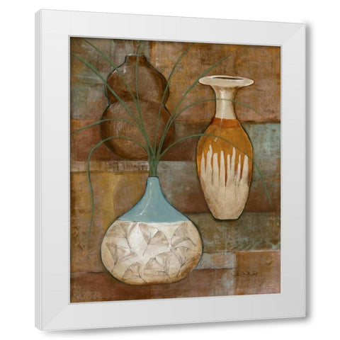 Persian Pot I White Modern Wood Framed Art Print by Kime, John