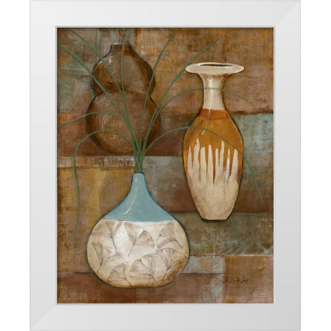 Persian Pot I White Modern Wood Framed Art Print by Kime, John