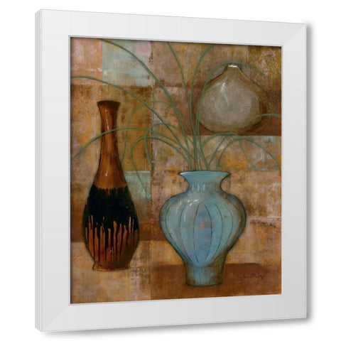 Persian Pot II White Modern Wood Framed Art Print by Kime, John