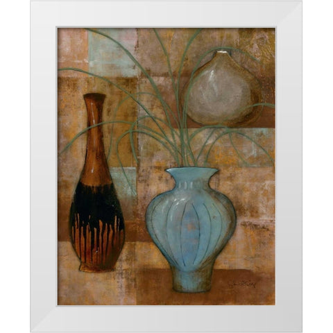 Persian Pot II White Modern Wood Framed Art Print by Kime, John