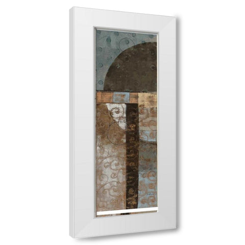 Geo Pattern I White Modern Wood Framed Art Print by Kime, John