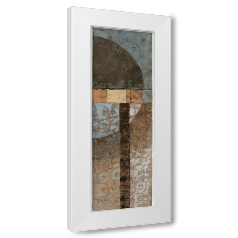 Geo Pattern II White Modern Wood Framed Art Print by Kime, John