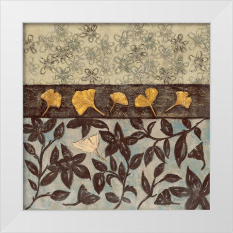 Earths Blanket I White Modern Wood Framed Art Print by Kime, John