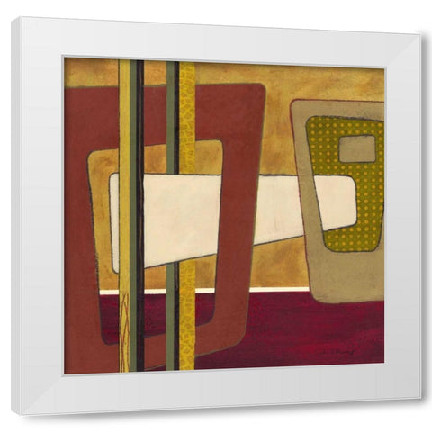 Retro Spectrum I White Modern Wood Framed Art Print by Kime, John