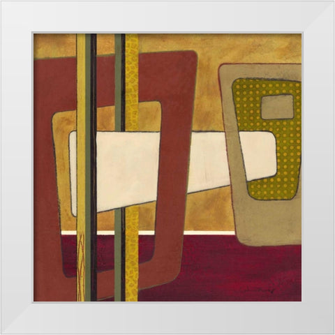 Retro Spectrum I White Modern Wood Framed Art Print by Kime, John