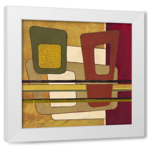 Retro Spectrum II White Modern Wood Framed Art Print by Kime, John