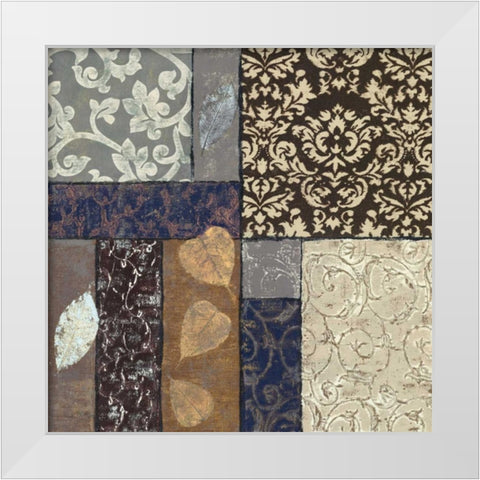 Earth Scramble I White Modern Wood Framed Art Print by Kime, John