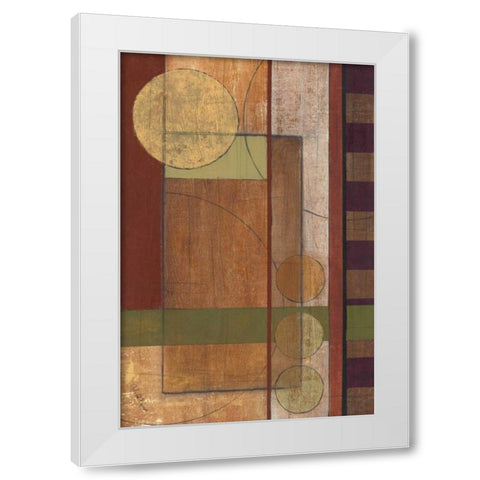 Earth Structure I White Modern Wood Framed Art Print by Kime, John