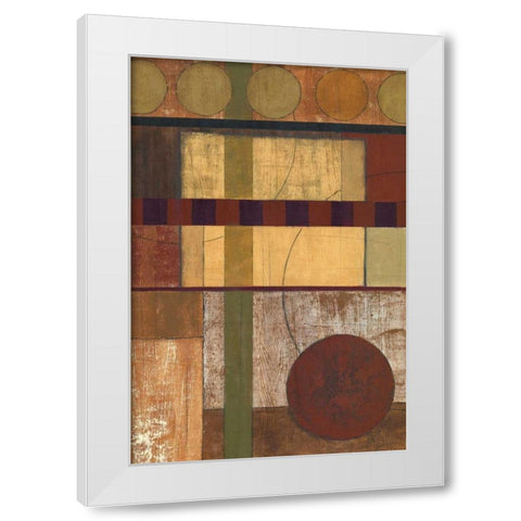 Earth Structure II White Modern Wood Framed Art Print by Kime, John