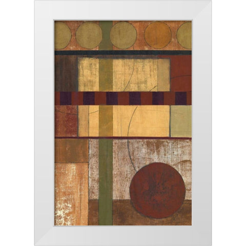 Earth Structure II White Modern Wood Framed Art Print by Kime, John