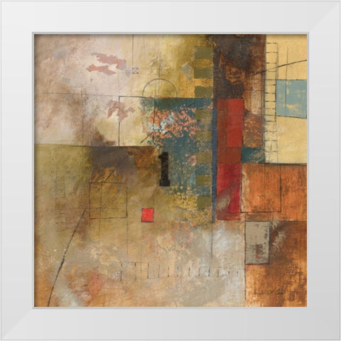 Number I White Modern Wood Framed Art Print by Kime, John