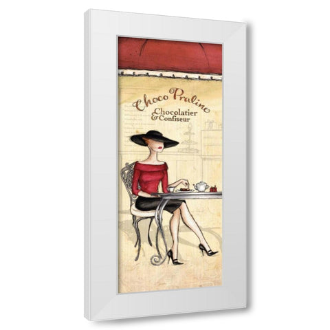 Chocolatier White Modern Wood Framed Art Print by Laliberte, Andrea