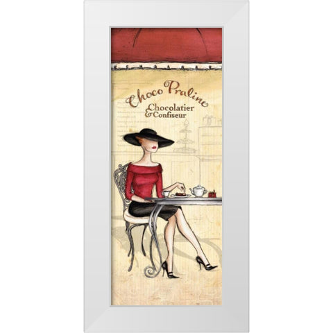Chocolatier White Modern Wood Framed Art Print by Laliberte, Andrea