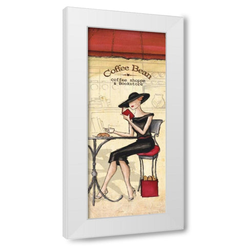 Cafe White Modern Wood Framed Art Print by Laliberte, Andrea