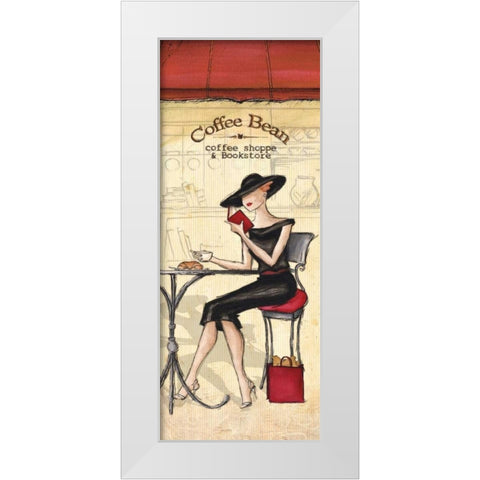 Cafe White Modern Wood Framed Art Print by Laliberte, Andrea