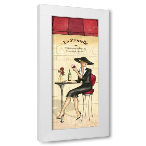 Bistro White Modern Wood Framed Art Print by Laliberte, Andrea