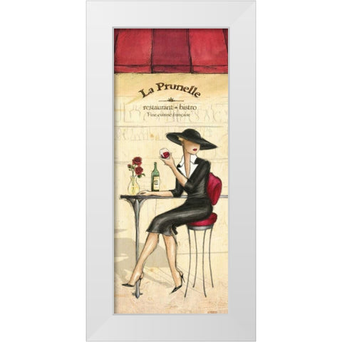Bistro White Modern Wood Framed Art Print by Laliberte, Andrea