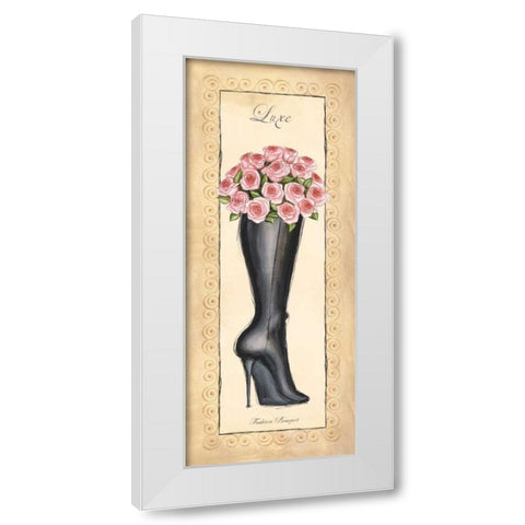 Fashion Bouquet I White Modern Wood Framed Art Print by Laliberte, Andrea