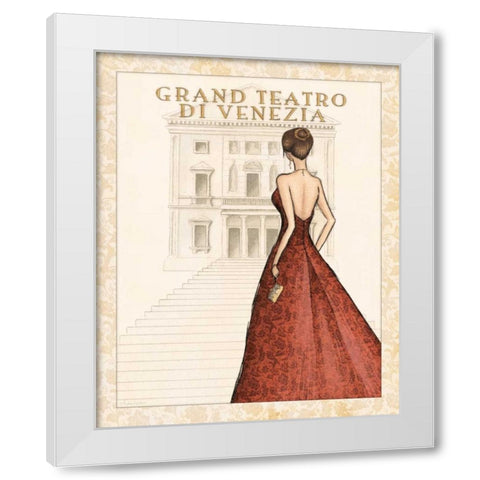 Teatro White Modern Wood Framed Art Print by Laliberte, Andrea