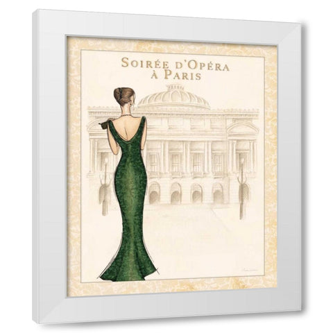 Opera White Modern Wood Framed Art Print by Laliberte, Andrea
