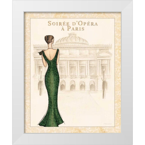 Opera White Modern Wood Framed Art Print by Laliberte, Andrea