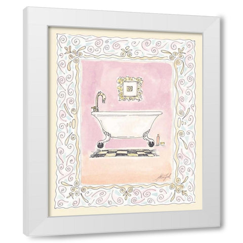 Toilette I White Modern Wood Framed Art Print by Leal, Steve