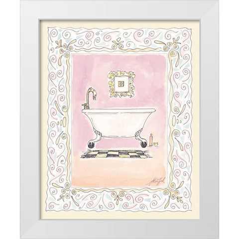Toilette I White Modern Wood Framed Art Print by Leal, Steve