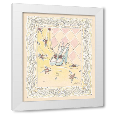 On the Town II White Modern Wood Framed Art Print by Leal, Steve