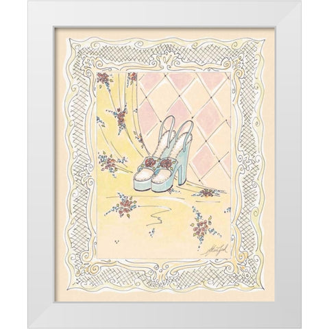 On the Town II White Modern Wood Framed Art Print by Leal, Steve