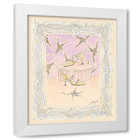 On the Town IV White Modern Wood Framed Art Print by Leal, Steve