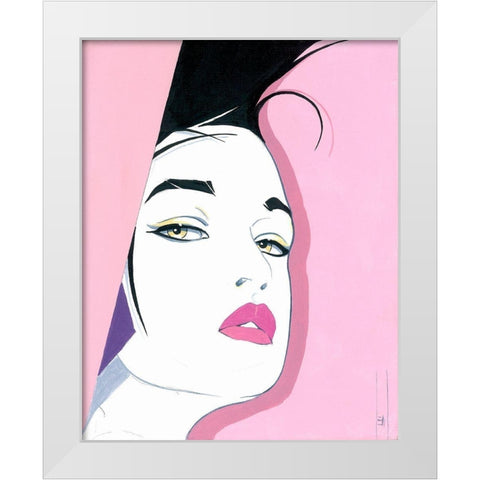 Diane White Modern Wood Framed Art Print by Leal, Steve