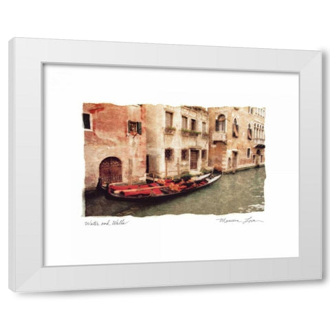Water and Walls White Modern Wood Framed Art Print by Love, Maureen