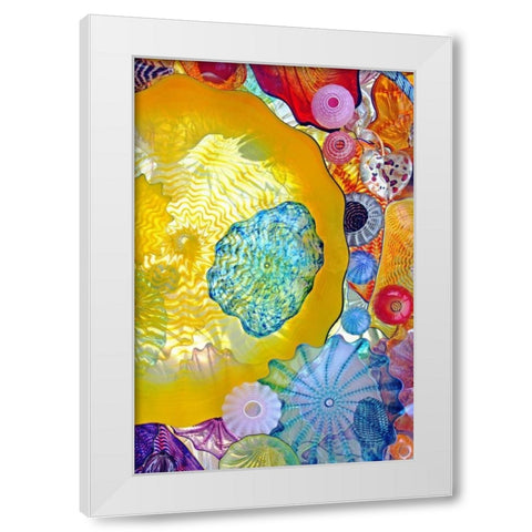Warmth of the Sun White Modern Wood Framed Art Print by Love, Maureen