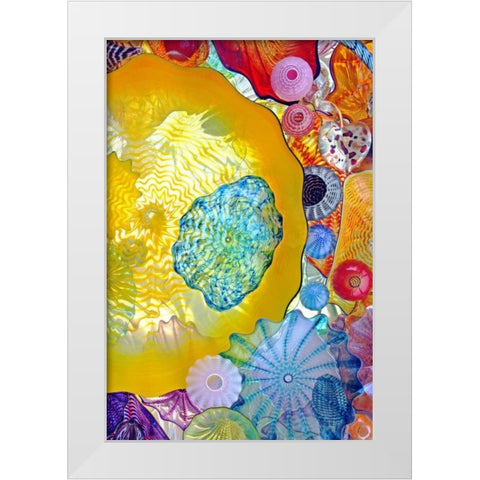 Warmth of the Sun White Modern Wood Framed Art Print by Love, Maureen