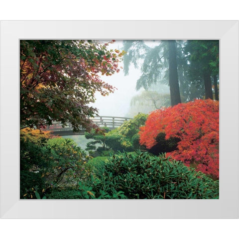 Japanese Garden II White Modern Wood Framed Art Print by Love, Maureen